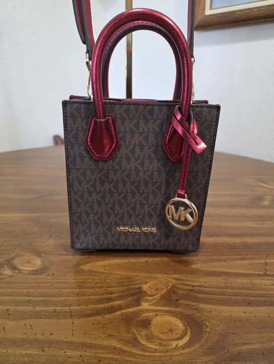 Michael Kors Handbags - Michael Kors Mercer,EXTRA Small Signature Logo Crossbody